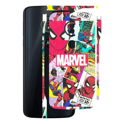 Motorola Phone Skins (All Models) - Marvel Comic Spiderman Grafitti - Matte Finish (M-72) Motorola Moto G6 Play
