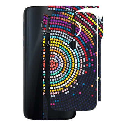 Motorola Phone Skins (All Models) - Rainbow Dot Mandala - Matte Finish (M-97) Motorola Moto G6 Play