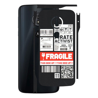 Motorola Phone Skins (All Models) - Handle With Care - Matte Finish (M-99) Motorola Moto G6 Play