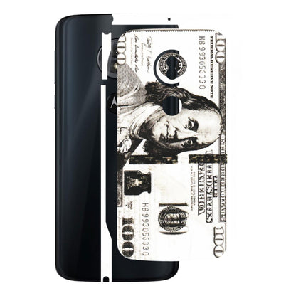 Motorola Phone Skins (All Models) - 100 Dollar Currency - Transparent Finish (T-01) Motorola Moto G6 Play