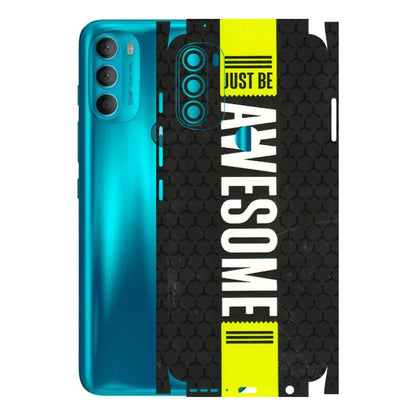 Motorola Phone Skins (All Models) - Just Be Awesome - 3D Embossed Finish (L-101) Motorola Moto G71 (5G)