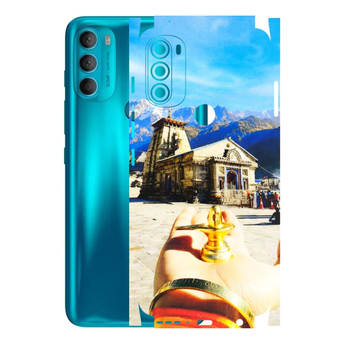 Motorola Phone Skins (All Models) - Beauty of Kedarnath - 3D Embossed Finish (L-108) Motorola Moto G71 (5G)