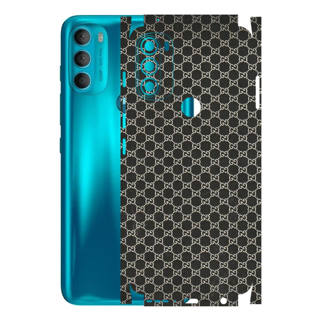Motorola Phone Skins (All Models) - Black G Print - 3D Embossed Finish (L-109) Motorola Moto G71 (5G)