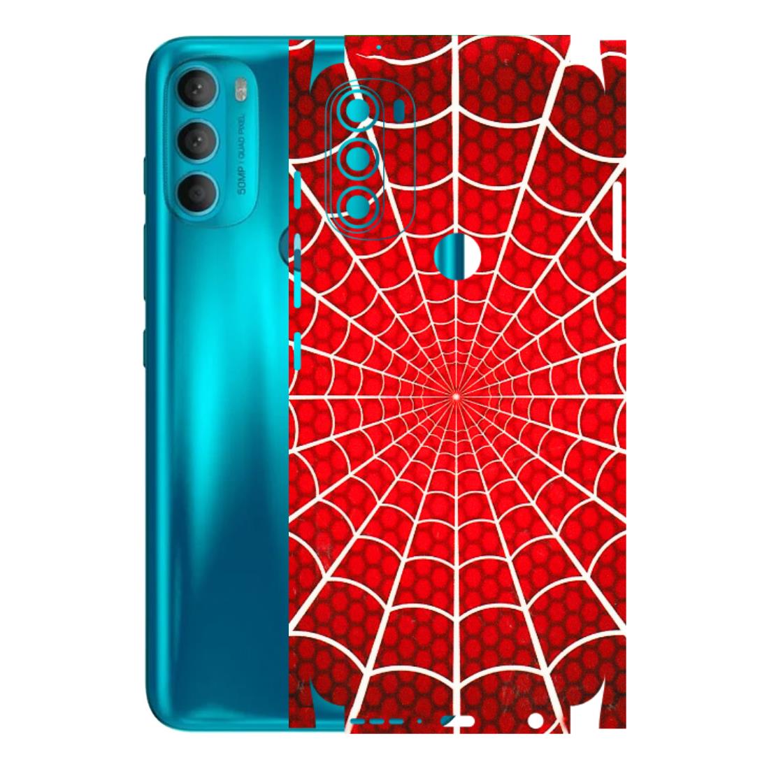 Motorola Phone Skins (All Models) - Classic Spidey Web - 3D Embossed Finish (L-115) Motorola Moto G71 (5G)