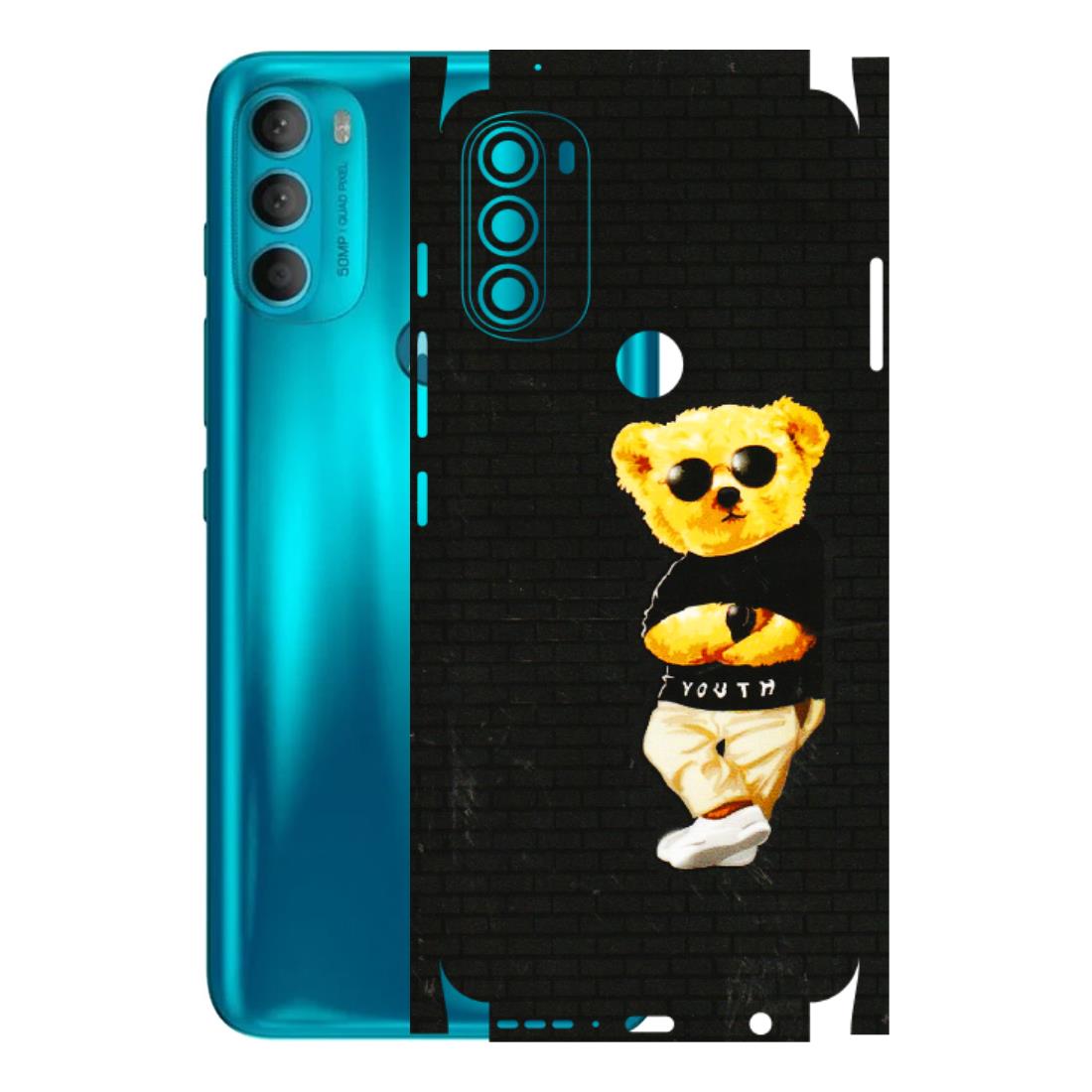 Motorola Phone Skins (All Models) - Classy Teddy Bear - 3D Embossed Finish (L-116) Motorola Moto G71 (5G)