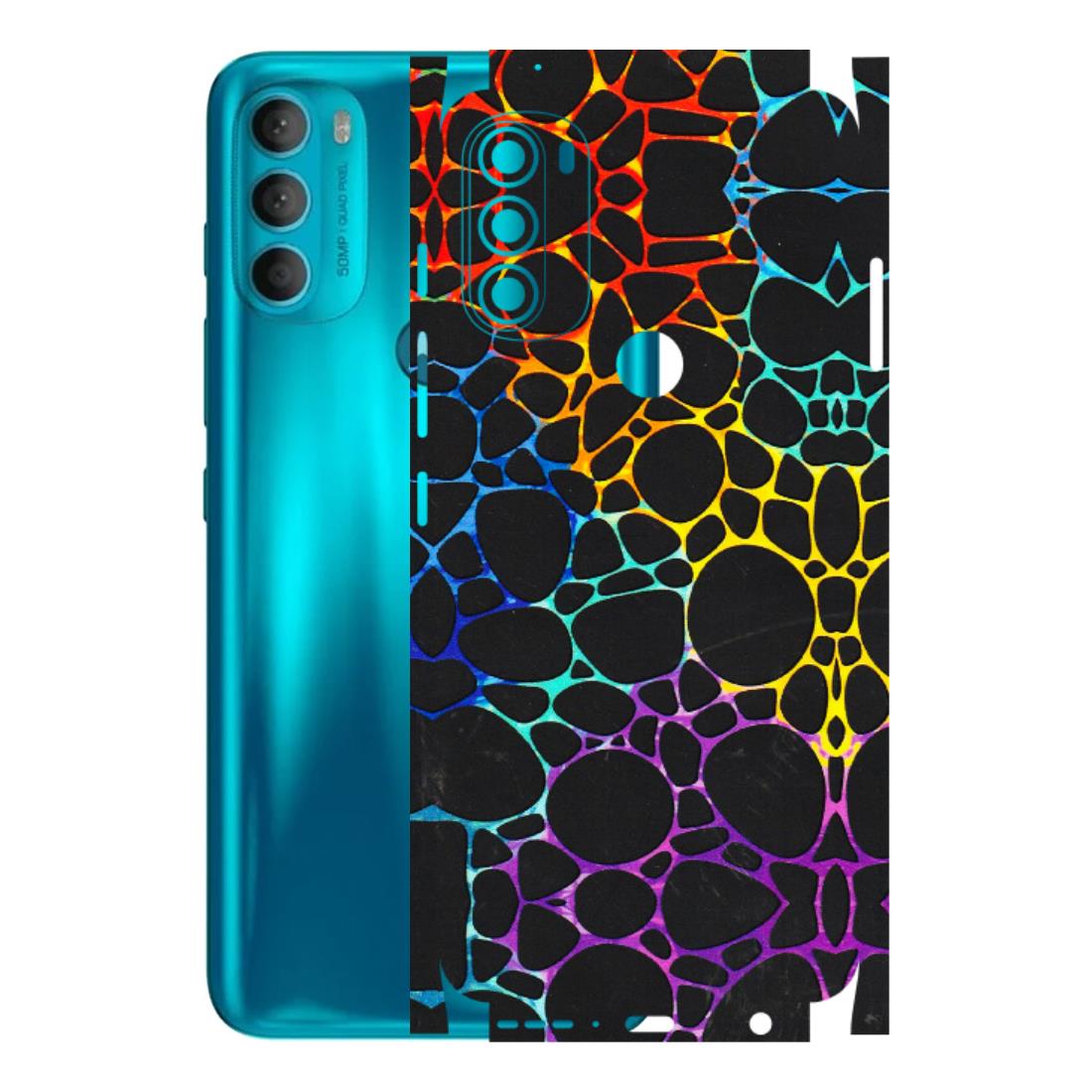 Motorola Phone Skins (All Models) - Abstract Art MultiColour - 3D Embossed Finish (L-133) Motorola Moto G71 (5G)