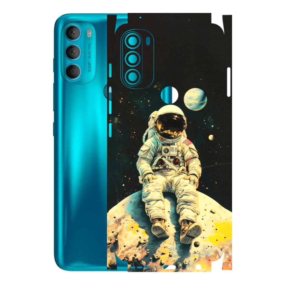 Motorola Phone Skins (All Models) - Astronaut in Space - 3D Embossed Finish (L-16) Motorola Moto G71 (5G)