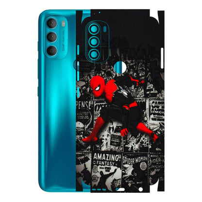 Motorola Phone Skins (All Models) - SpiderMan New - 3D Embossed Finish (L-162) Motorola Moto G71 (5G)