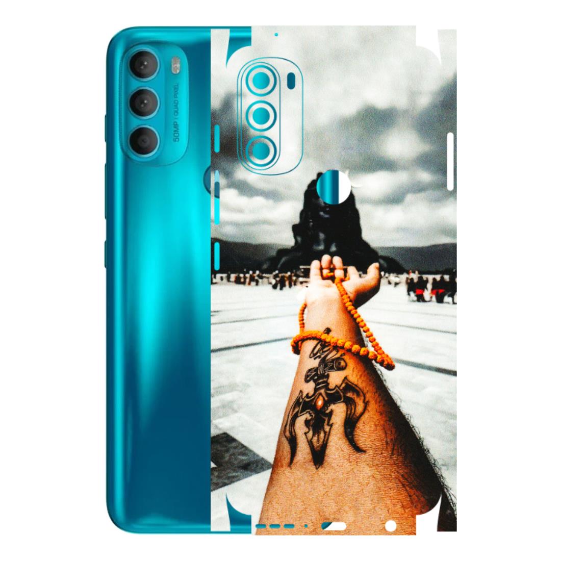 Motorola Phone Skins (All Models) - Jai Adiyogi Mahakaal - 3D Embossed Finish (L-164) Motorola Moto G71 (5G)