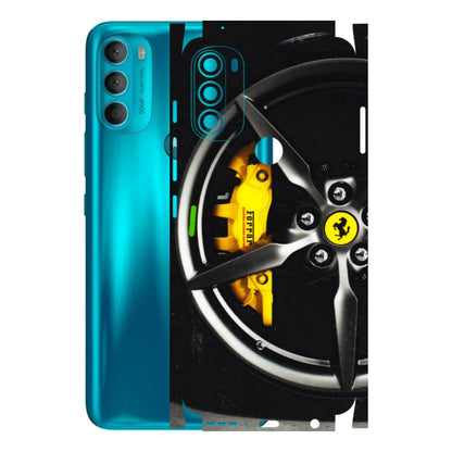 Motorola Phone Skins (All Models) - Ferrari Wheel Alloy - 3D Embossed Finish (L-173) Motorola Moto G71 (5G)