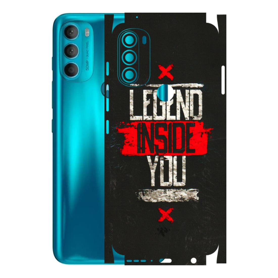 Motorola Phone Skins (All Models) - Legend Inside You - 3D Embossed Finish (L-186) Motorola Moto G71 (5G)