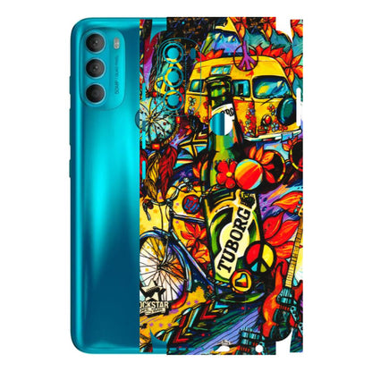Motorola Phone Skins (All Models) - Cool Beer Bottle - 3D Embossed Finish (L-193) Motorola Moto G71 (5G)