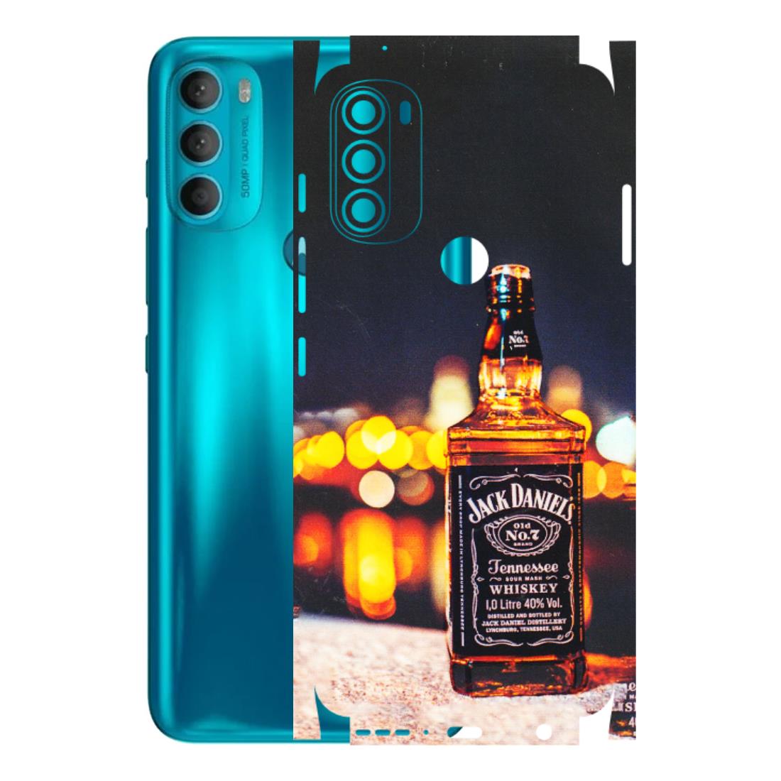 Motorola Phone Skins (All Models) - JD Whiskey Bottle - 3D Embossed Finish (L-20) Motorola Moto G71 (5G)