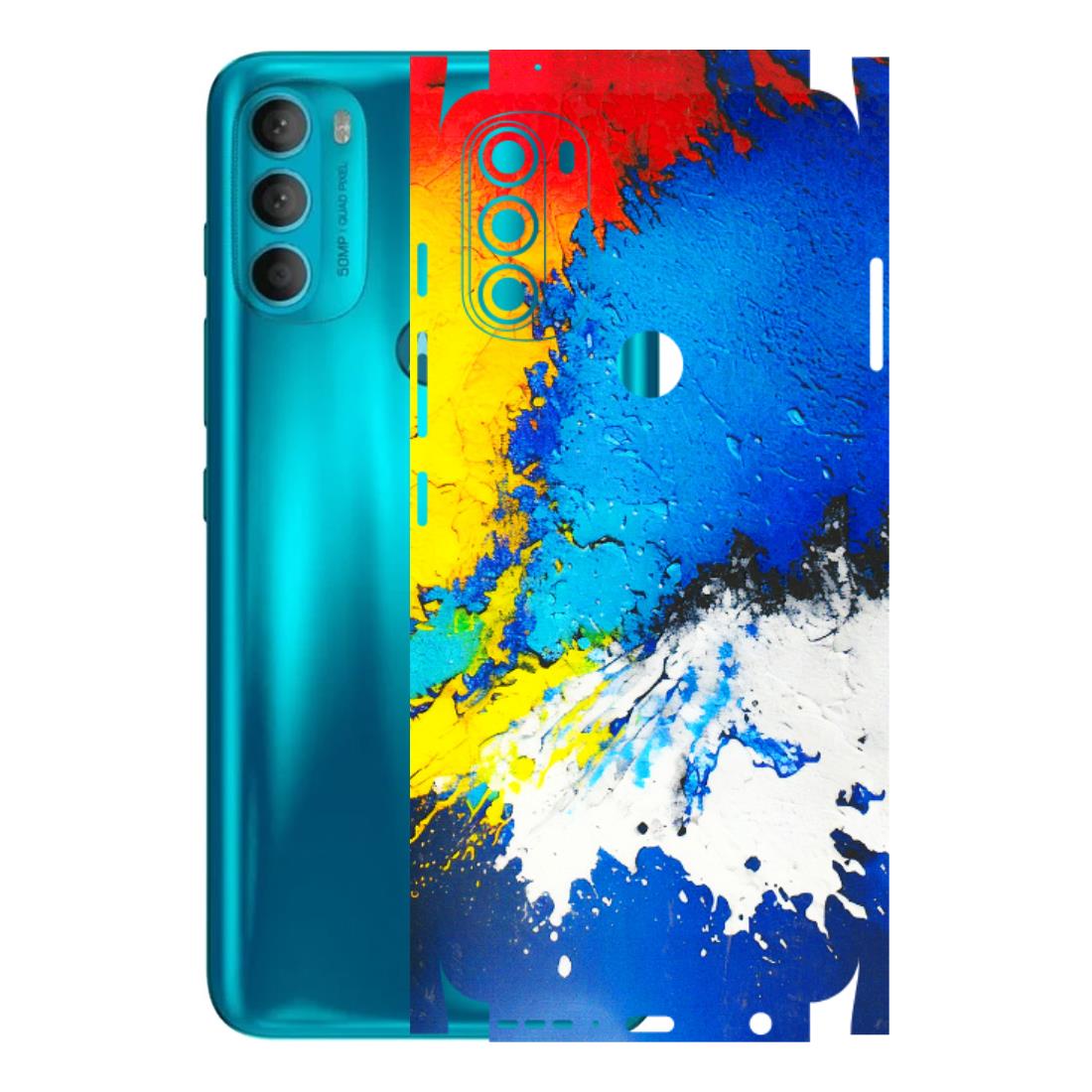 Motorola Phone Skins (All Models) - Acrylic Paint Spill - 3D Embossed Finish (L-229) Motorola Moto G71 (5G)