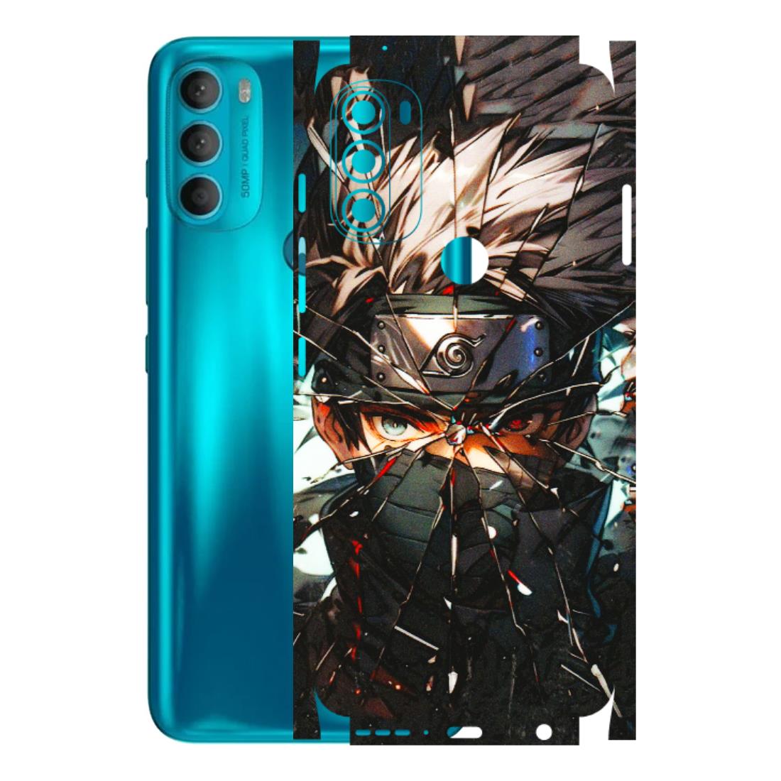 Motorola Phone Skins (All Models) - Kakashi Shattered Glass Effect - 3D Embossed Finish (L-237) Motorola Moto G71 (5G)