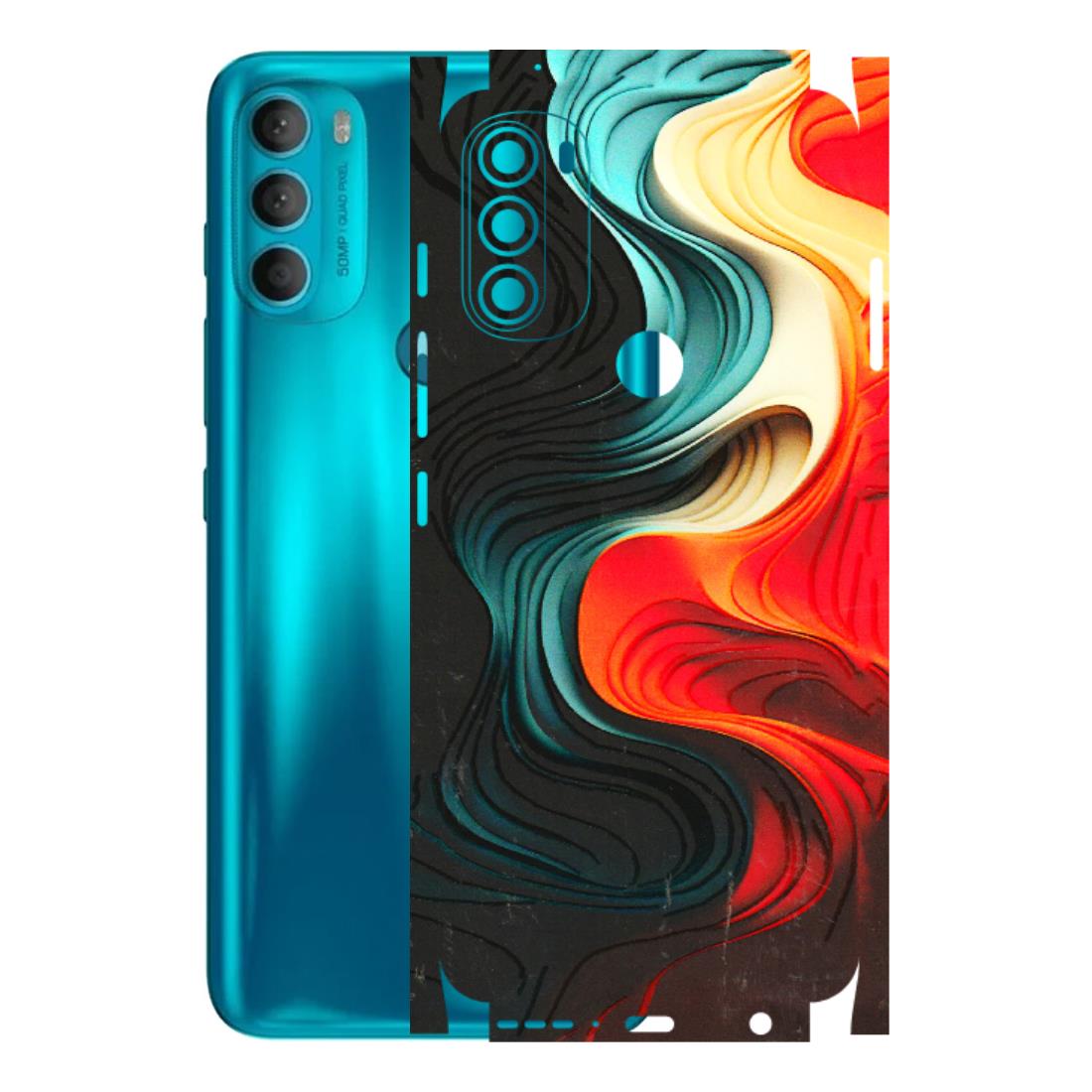 Motorola Phone Skins (All Models) - The Silky Swirl - 3D Embossed Finish (L-240) Motorola Moto G71 (5G)
