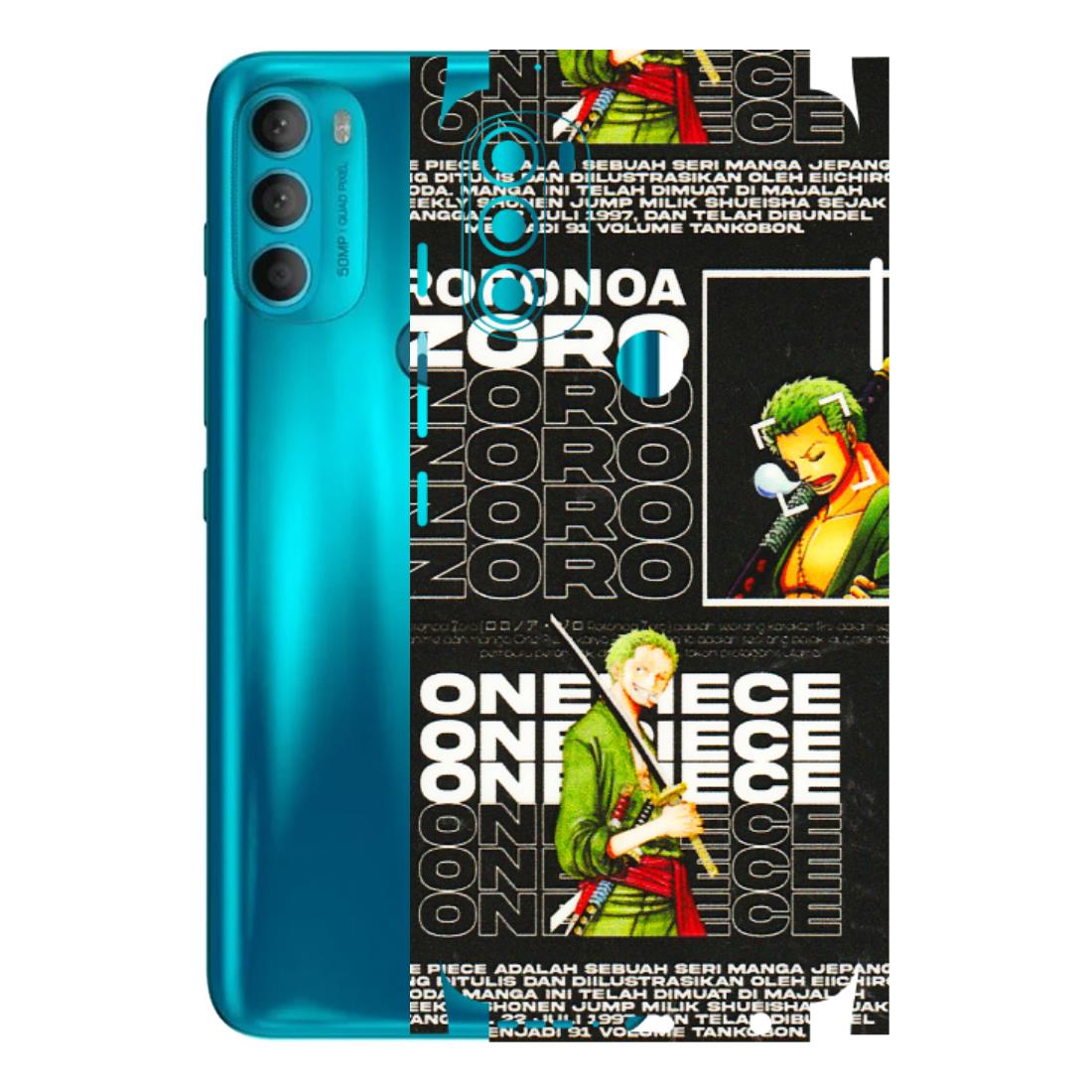 Motorola Phone Skins (All Models) - One Piece Zoro - 3D Embossed Finish (L-250) Motorola Moto G71 (5G)