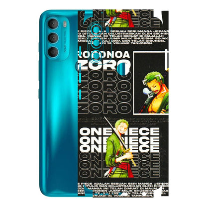 Motorola Phone Skins (All Models) - One Piece Zoro - 3D Embossed Finish (L-250) Motorola Moto G71 (5G)