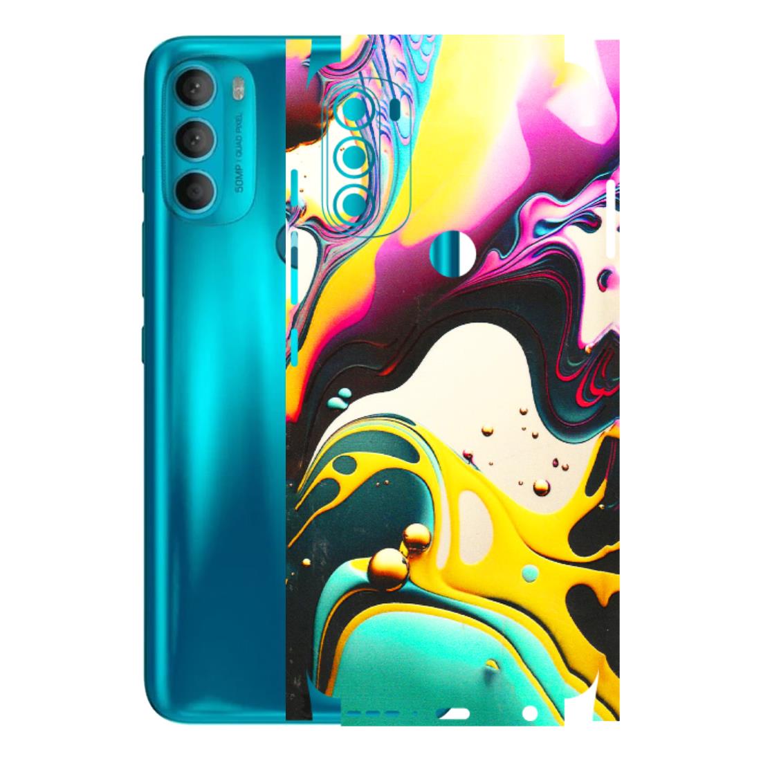 Motorola Phone Skins (All Models) - Multicolor Abstract pattern - 3D Embossed Finish (L-254) Motorola Moto G71 (5G)
