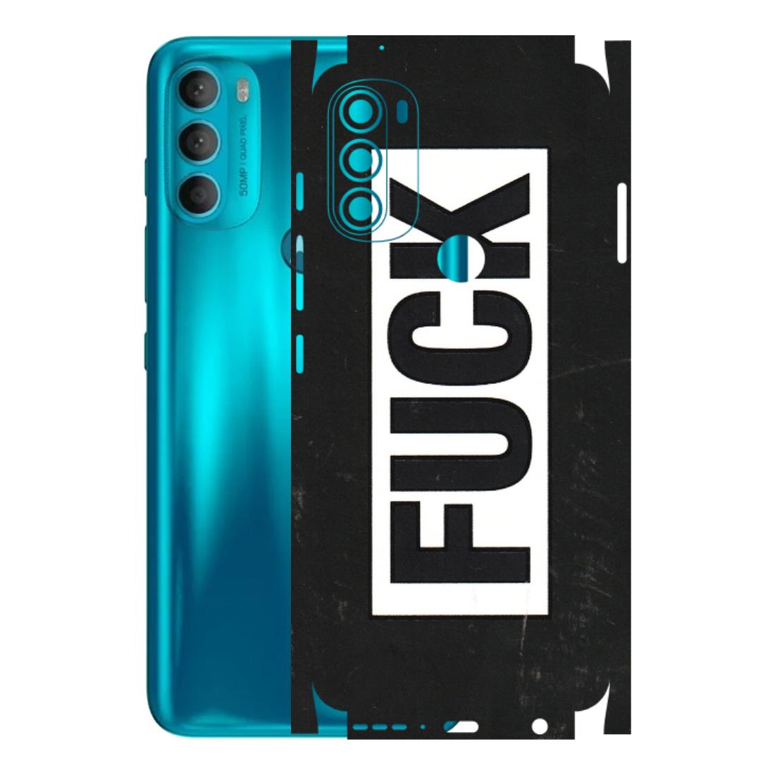 Motorola Phone Skins (All Models) - The F Word - 3D Embossed Finish (L-255) Motorola Moto G71 (5G)