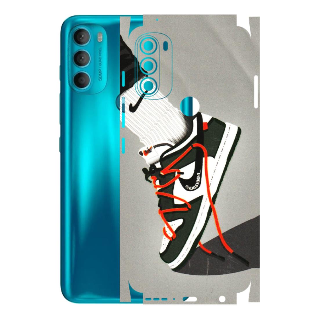 Motorola Phone Skins (All Models) - New Grey Sneaker - 3D Embossed Finish (L-261) Motorola Moto G71 (5G)