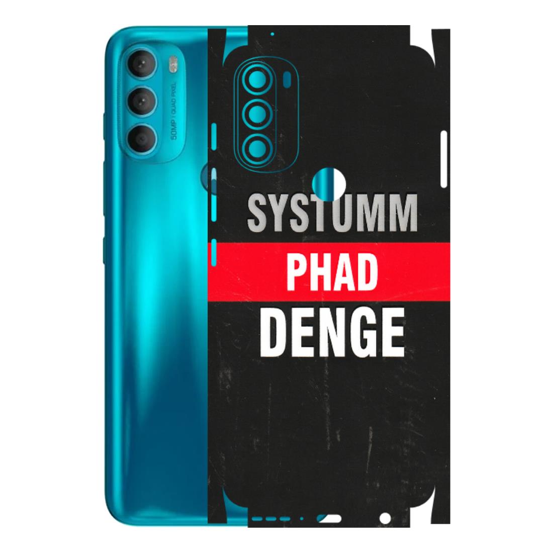 Motorola Phone Skins (All Models) - Systumm Phad Denge - 3D Embossed Finish (L-278) Motorola Moto G71 (5G)