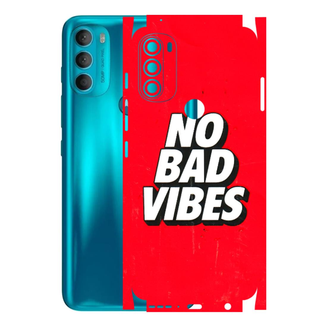 Motorola Phone Skins (All Models) - No Bad Vibes - 3D Embossed Finish (L-280) Motorola Moto G71 (5G)