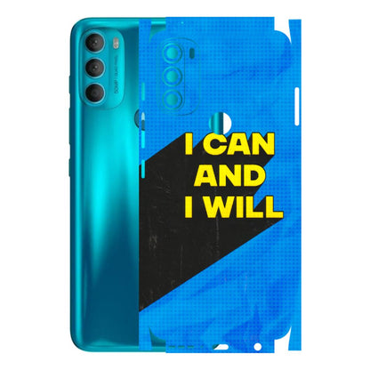 Motorola Phone Skins (All Models) - I Can And I Will - 3D Embossed Finish (L-281) Motorola Moto G71 (5G)