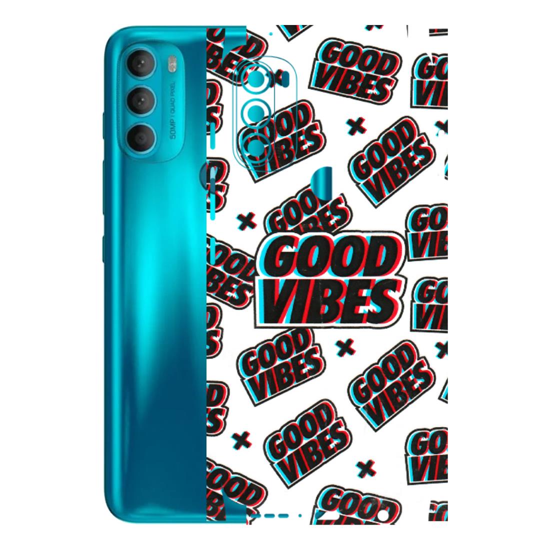 Motorola Phone Skins (All Models) - Good Vibes - 3D Embossed Finish (L-282) Motorola Moto G71 (5G)