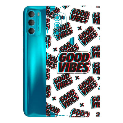 Motorola Phone Skins (All Models) - Good Vibes - 3D Embossed Finish (L-282) Motorola Moto G71 (5G)
