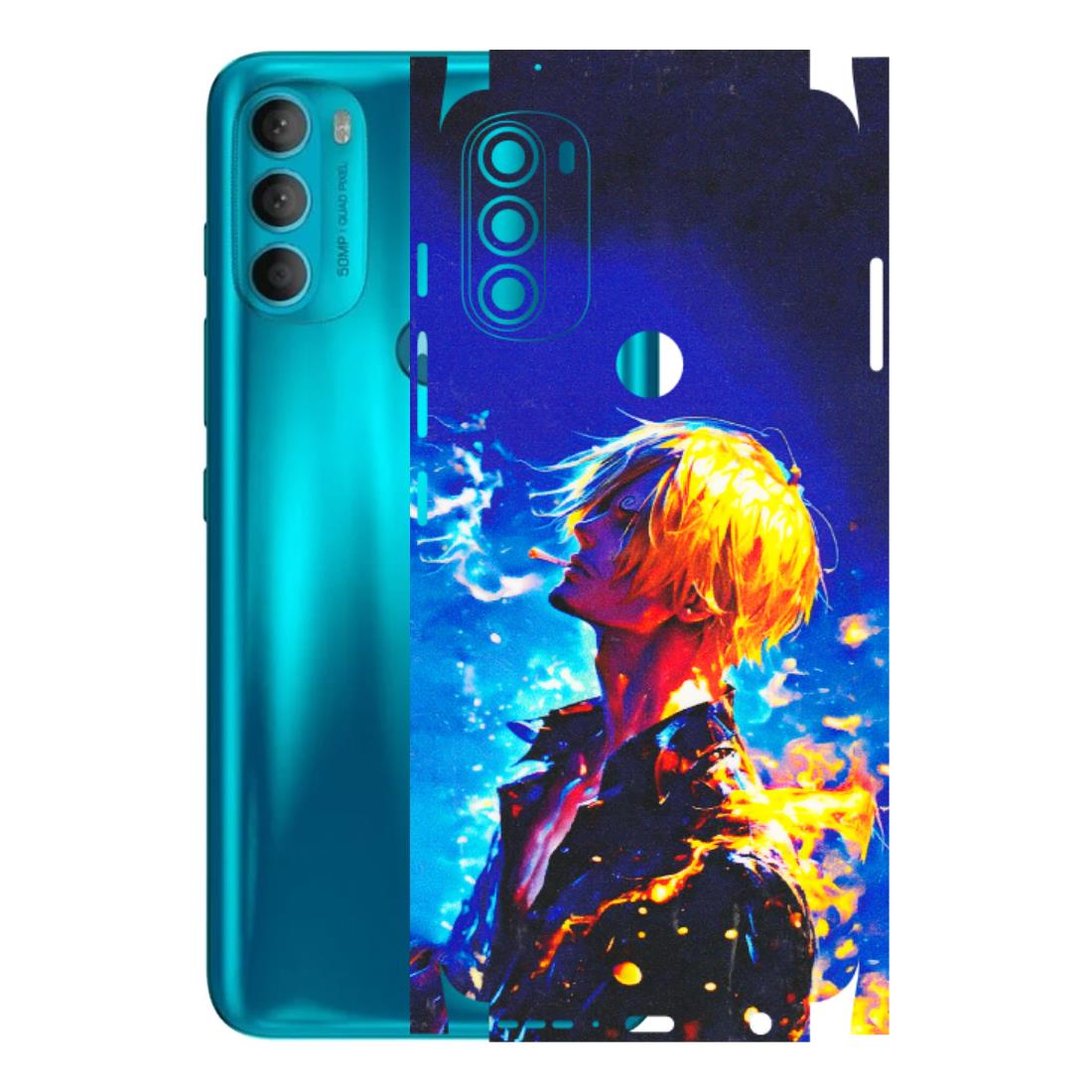 Motorola Phone Skins (All Models) - Sanji Vinsmoke One Piece - 3D Embossed Finish (L-319) Motorola Moto G71 (5G)