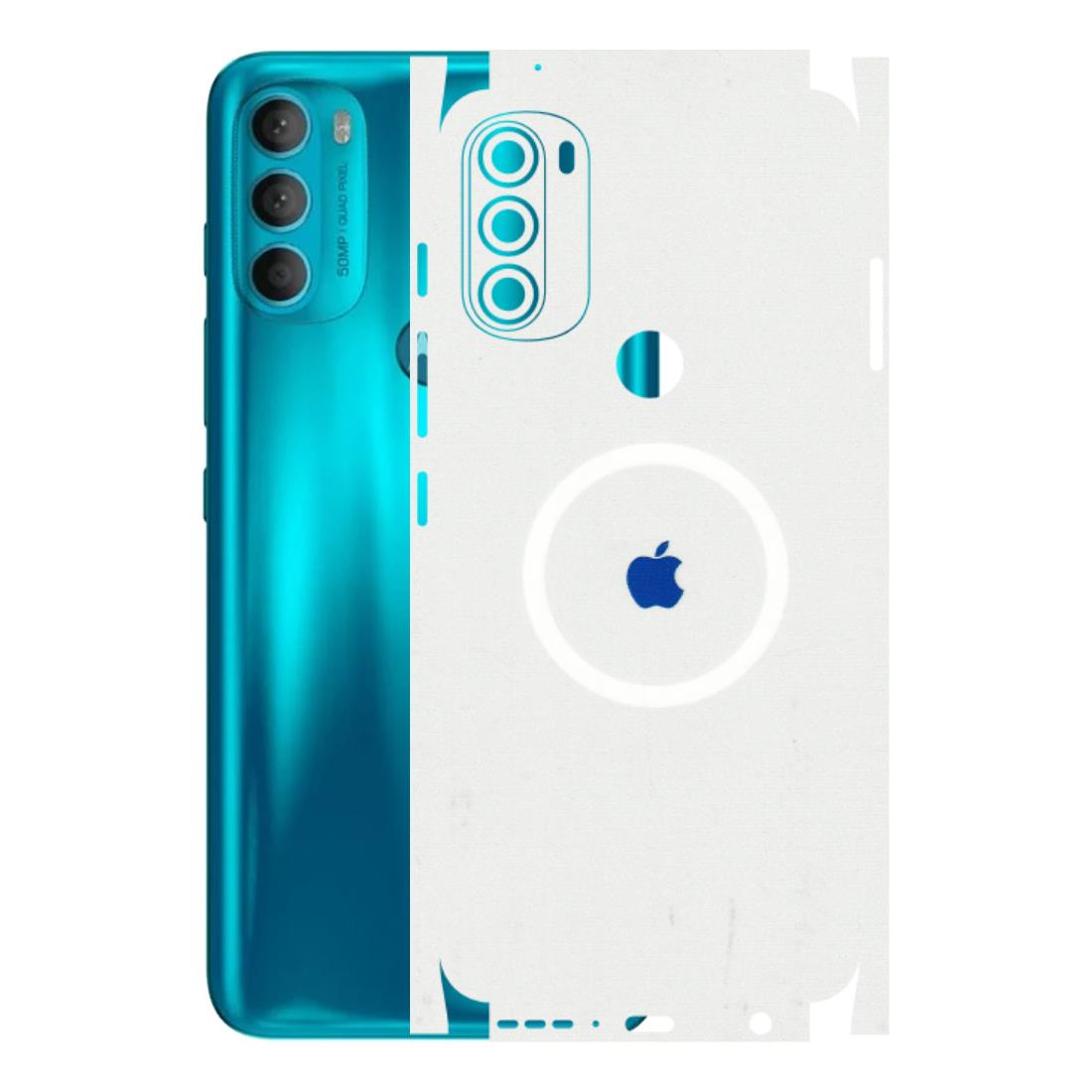 Motorola Phone Skins (All Models) - iPhone Magsafe Logo - 3D Embossed Finish (L-320) Motorola Moto G71 (5G)