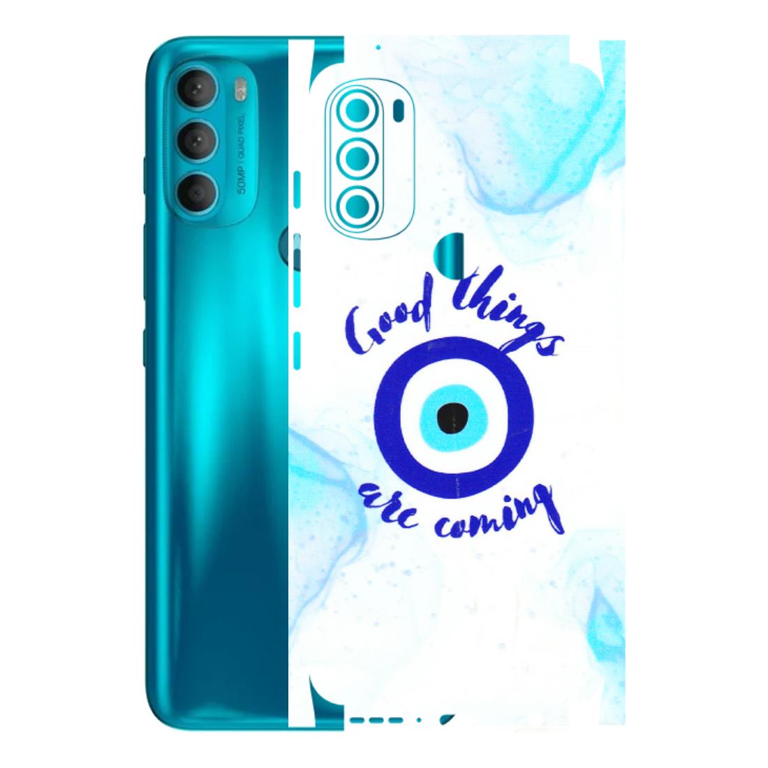 Motorola Phone Skins (All Models) - Evil Eye Good Things Are Coming - 3D Embossed Finish (L-322) Motorola Moto G71 (5G)