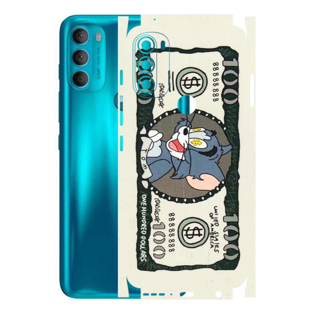 Motorola Phone Skins (All Models) - Tom Hundred Dollar - 3D Embossed Finish (L-324) Motorola Moto G71 (5G)