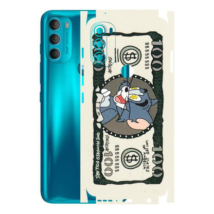 Motorola Phone Skins (All Models) - Tom Hundred Dollar - 3D Embossed Finish (L-324) Motorola Moto G71 (5G)