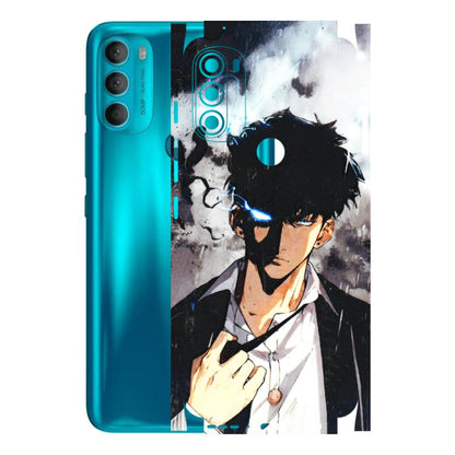 Motorola Phone Skins (All Models) - Sung Jinwoo Manhwa Anime - 3D Embossed Finish (L-328) Motorola Moto G71 (5G)