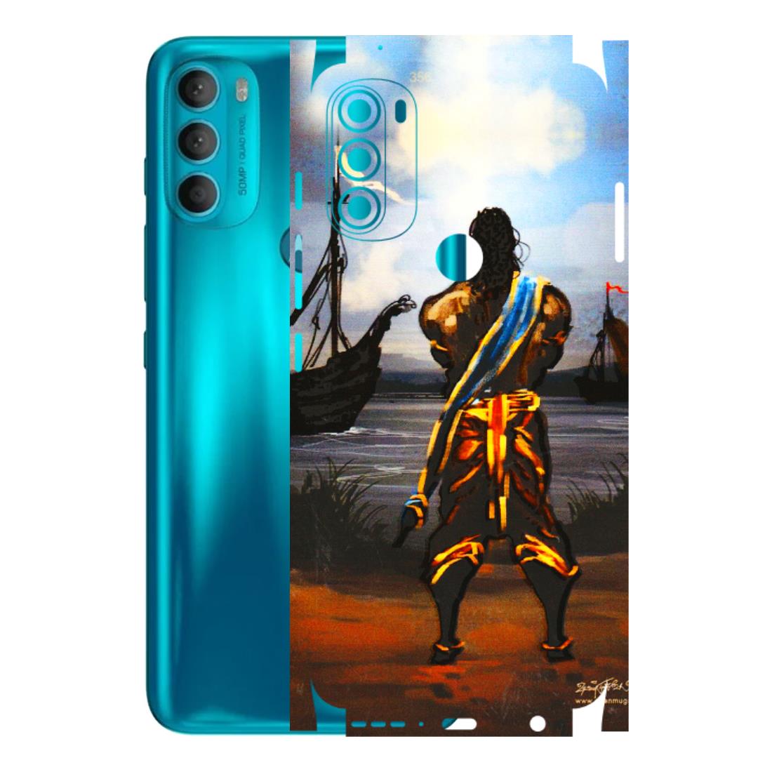 Motorola Phone Skins (All Models) - Heavenly God Figure - 3D Embossed Finish (L-34) Motorola Moto G71 (5G)