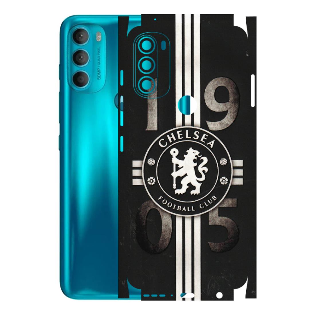 Motorola Phone Skins (All Models) - Chelsea Fan Club - 3D Embossed Finish (L-36) Motorola Moto G71 (5G)