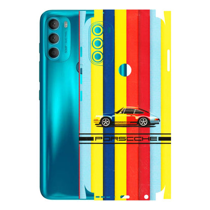 Motorola Phone Skins (All Models) - Multicolour Porche - 3D Embossed Finish (L-39) Motorola Moto G71 (5G)