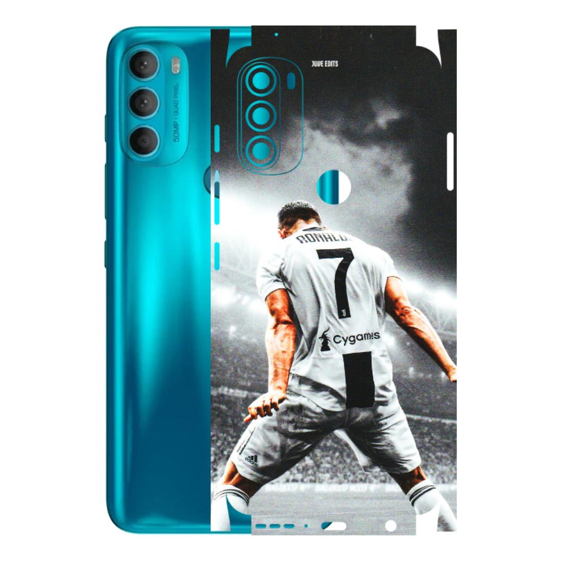 Motorola Phone Skins (All Models) - Ronaldo CR7 Crazy - 3D Embossed Finish (L-44) Motorola Moto G71 (5G)