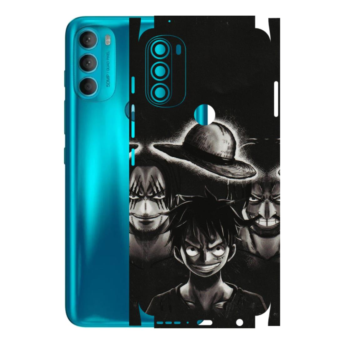 Motorola Phone Skins (All Models) - Black Luffy Hat - 3D Embossed Finish (L-57) Motorola Moto G71 (5G)