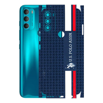 Motorola Phone Skins (All Models) - US POLO Designer Brand - 3D Embossed Finish (L-65) Motorola Moto G71 (5G)