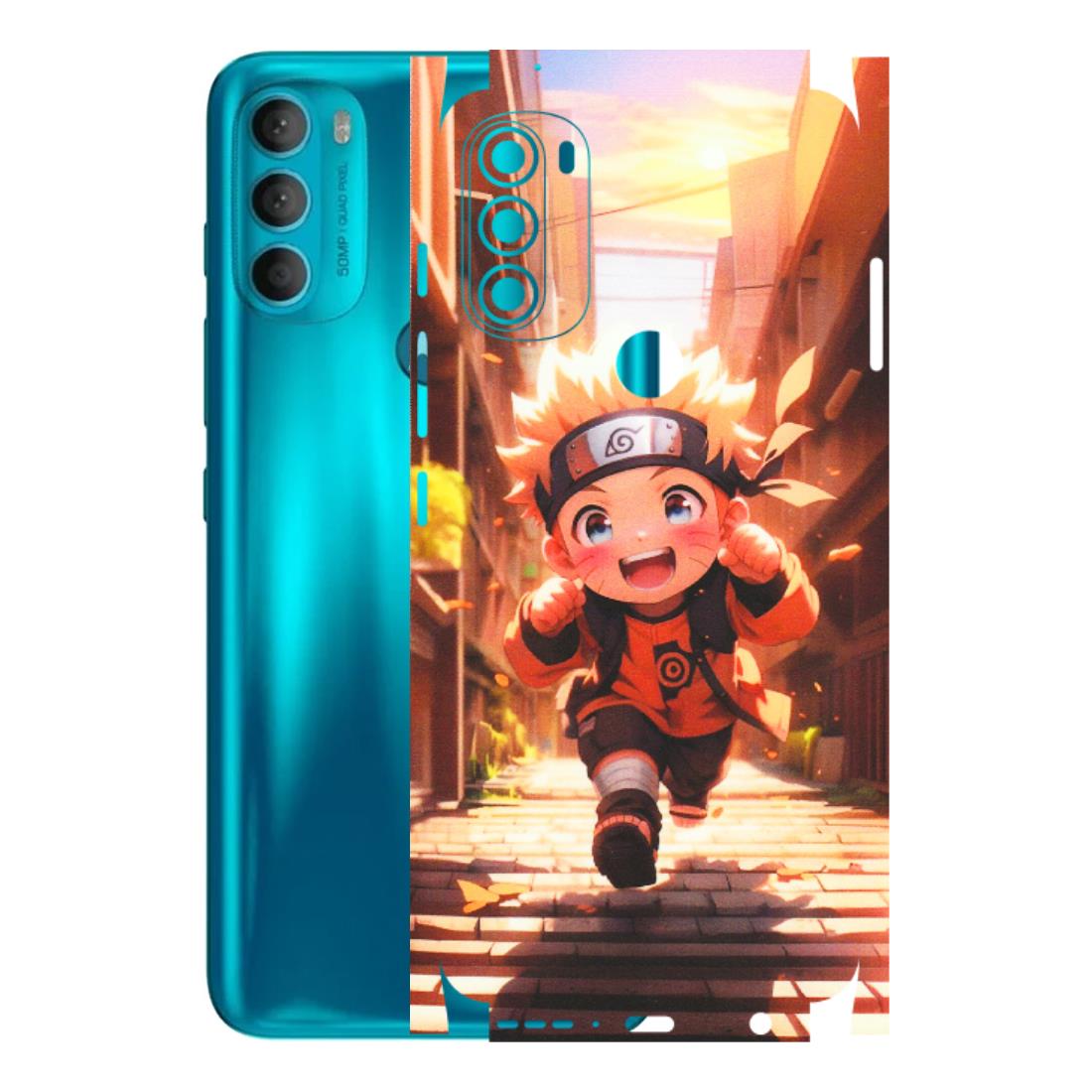 Motorola Phone Skins (All Models) - Naruto Cute Toon Running - Matte Finish (M-04) Motorola Moto G71 (5G)