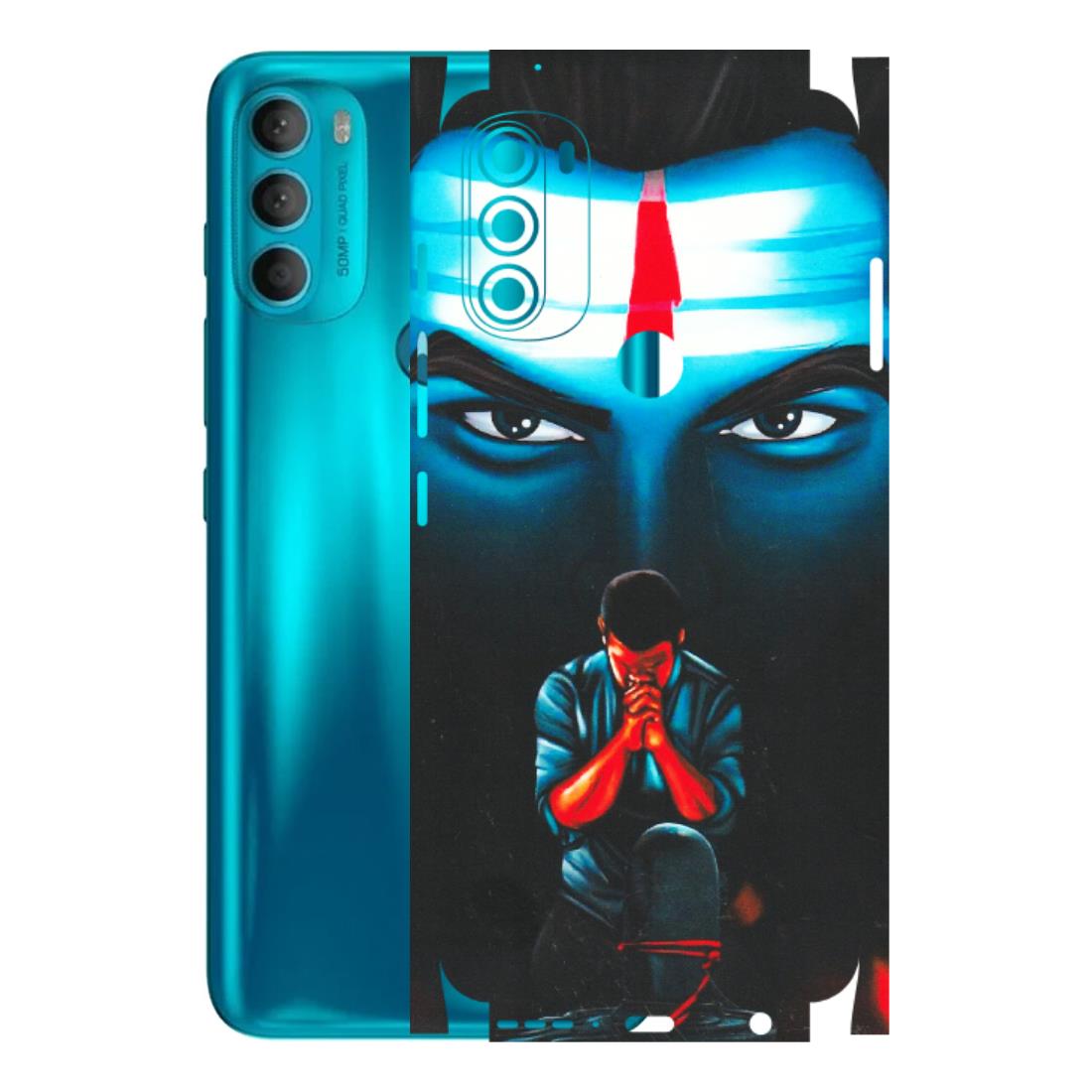 Motorola Phone Skins (All Models) - Mahakal Bhakt - Matte Finish (M-112) Motorola Moto G71 (5G)