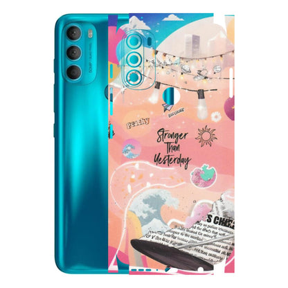 Motorola Phone Skins (All Models) - Stronger Then Yesterday - Matte Finish (M-128) Motorola Moto G71 (5G)