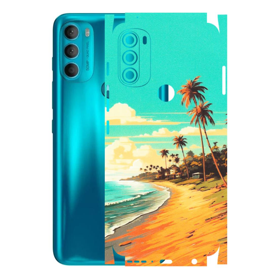 Motorola Phone Skins (All Models) - Miami Beach - Matte Finish (M-136) Motorola Moto G71 (5G)