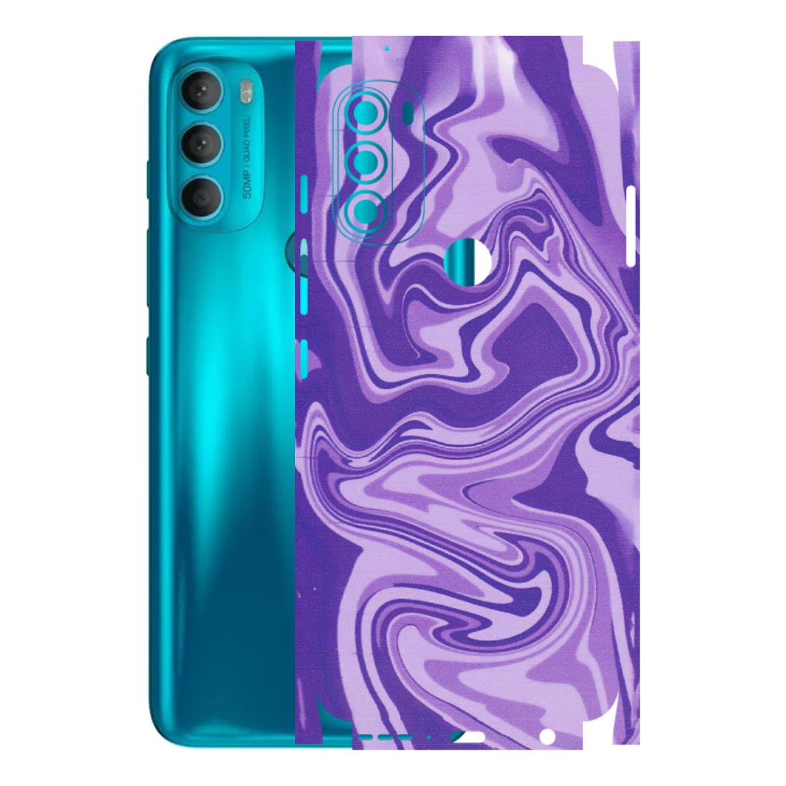 Motorola Phone Skins (All Models) - Hazy Purple Nights - Matte Finish (M-14) Motorola Moto G71 (5G)
