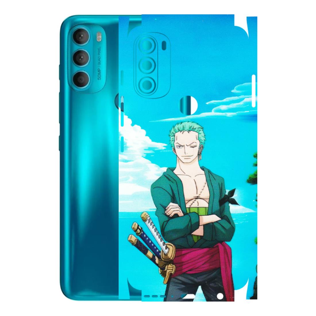 Motorola Phone Skins (All Models) - Cool Swordman Zoro Anime - Matte Finish (M-143) Motorola Moto G71 (5G)