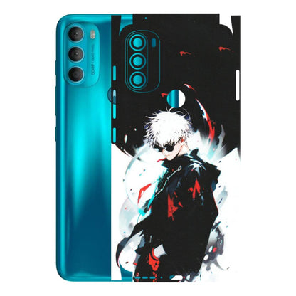 Motorola Phone Skins (All Models) - Gojo Powerful Charater Kaisen Anime - Matte Finish (M-144) Motorola Moto G71 (5G)