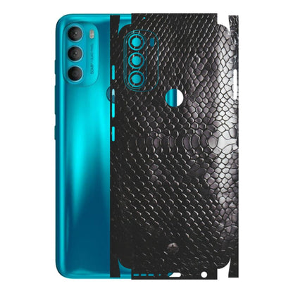 Motorola Phone Skins (All Models) - Black Snack Leather - Matte Finish (M-147) Motorola Moto G71 (5G)